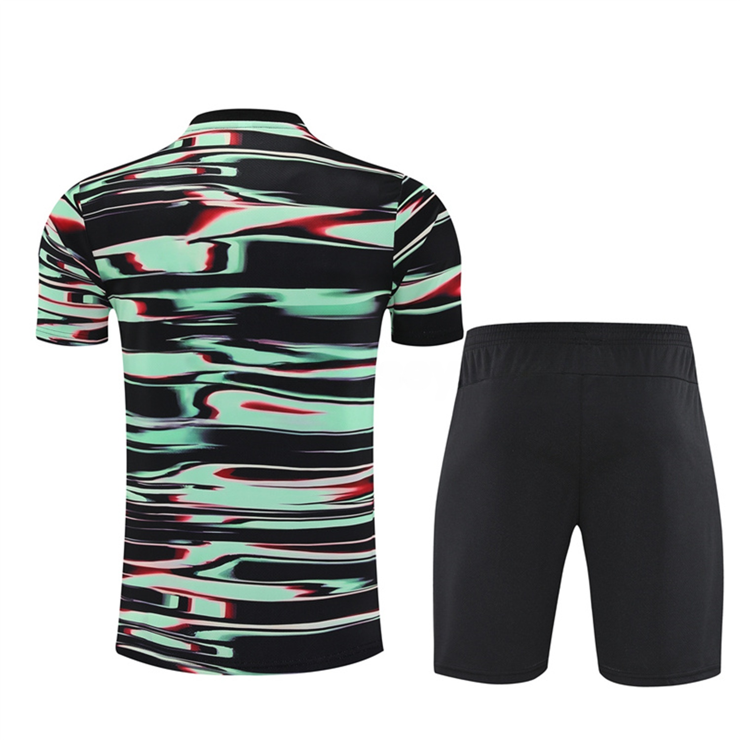 Portugal 25-26 Short-Sleeve Training Set - Camouflage top & Black Shorts - UnitedFutballJersey