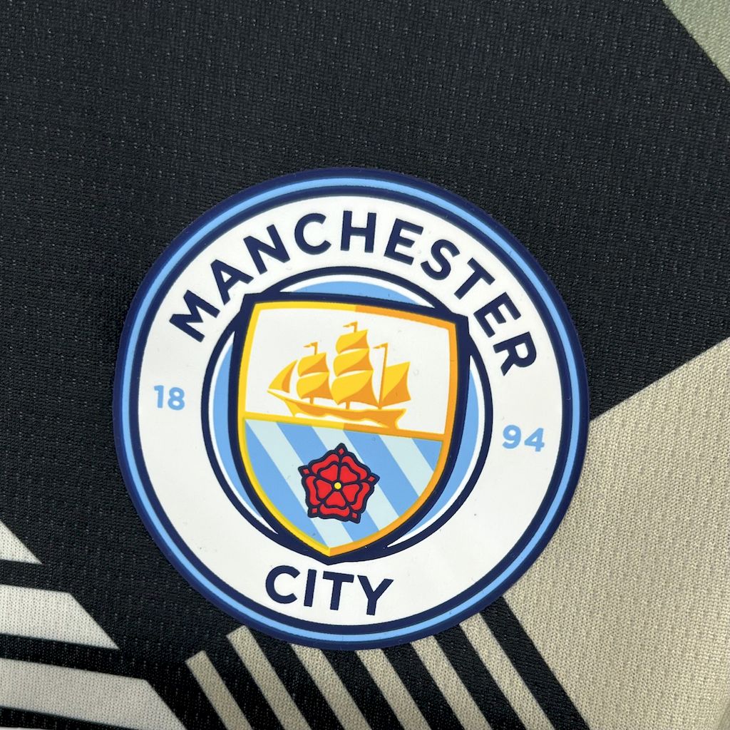 Manchester City 24-25 Black and Yellow Fan-designed Special Edition Jersey - Fans Version - UnitedFutballJersey