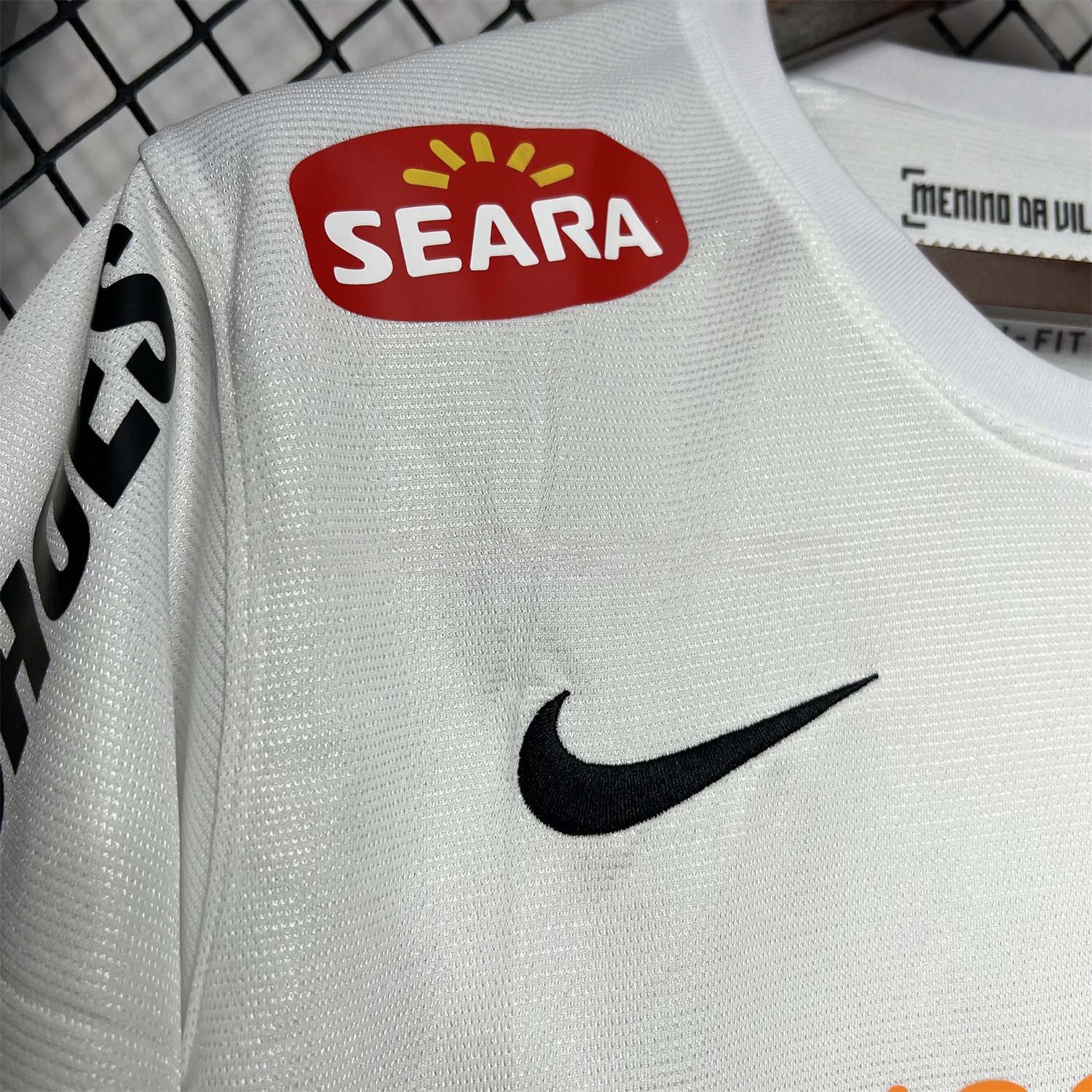 Retro Santos 2012 Centennial Home Jersey with SEARA Sponsor Patch - UnitedFutballJersey