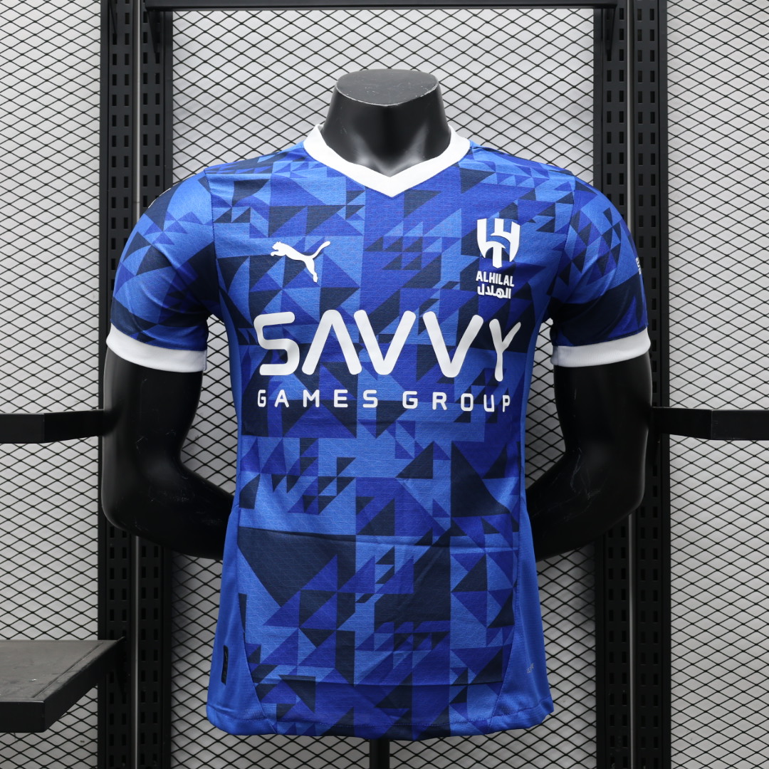 Al Hilal Riyadh Crescent 24-25 Home Stadium Jersey - Player Version - UnitedFutballJersey