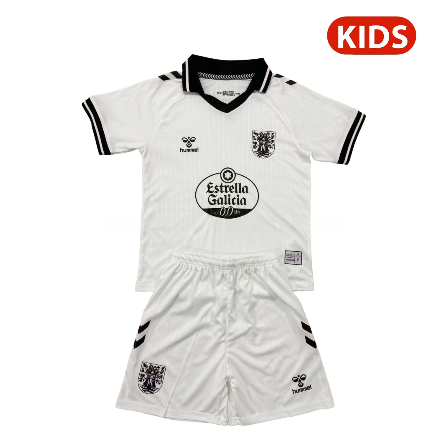 Celta Vigo 24-25 Oliveira Dos Cen Anos White Goalkeeper Kids Kit - UnitedFutballJersey