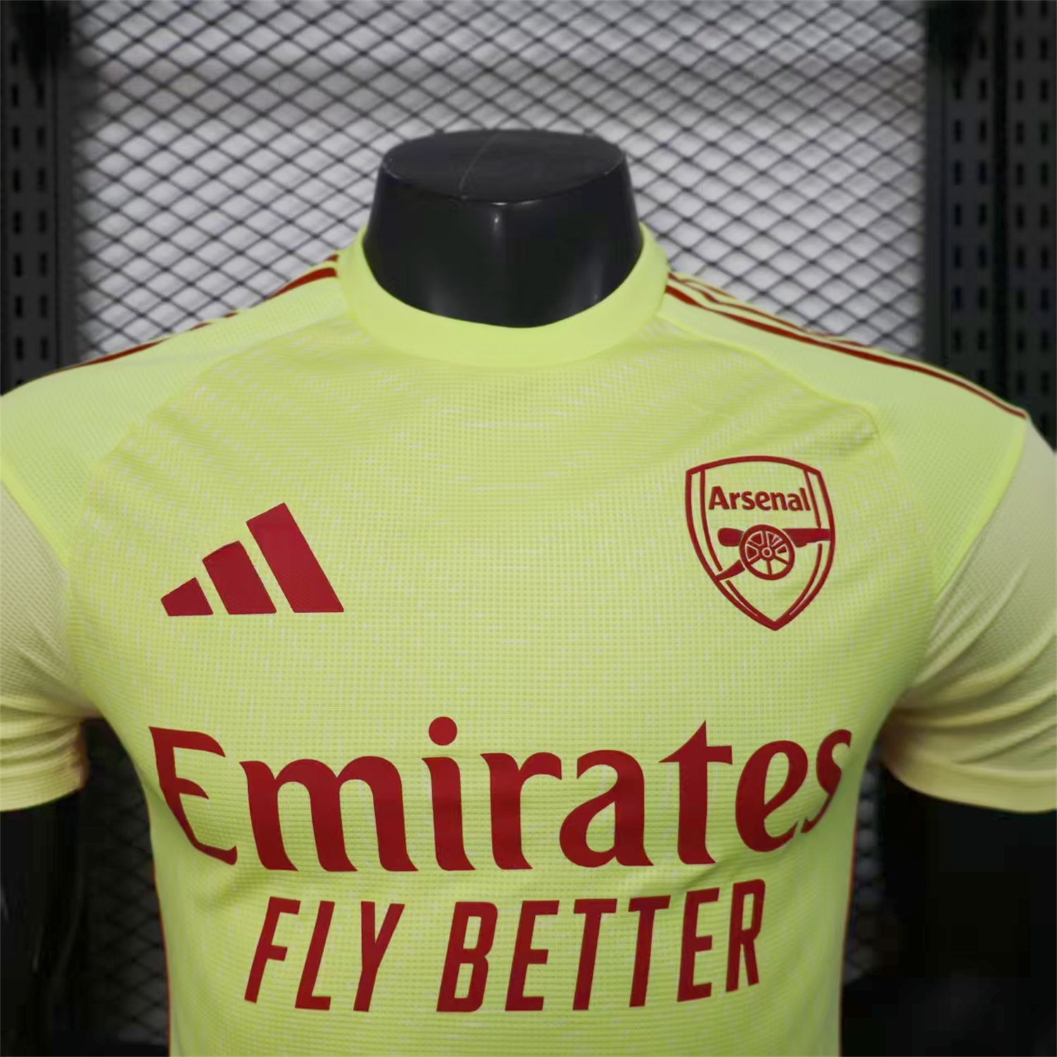 Arsenal 25-26 Light Yellow Goalkeeper Jersey - Player Version - UnitedFutballJersey