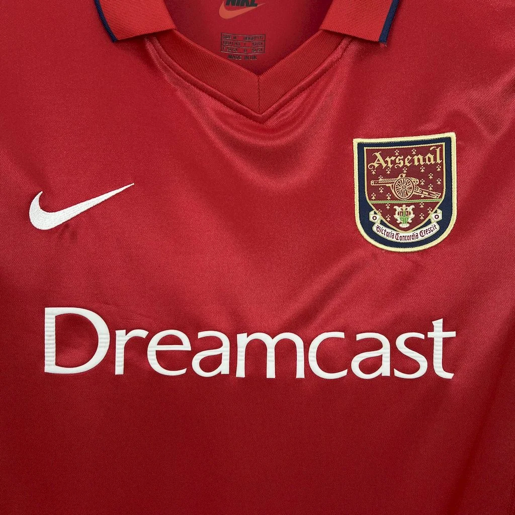 Retro Arsenal 2001-02 Home Long Sleeves Jersey - UnitedFutballJersey