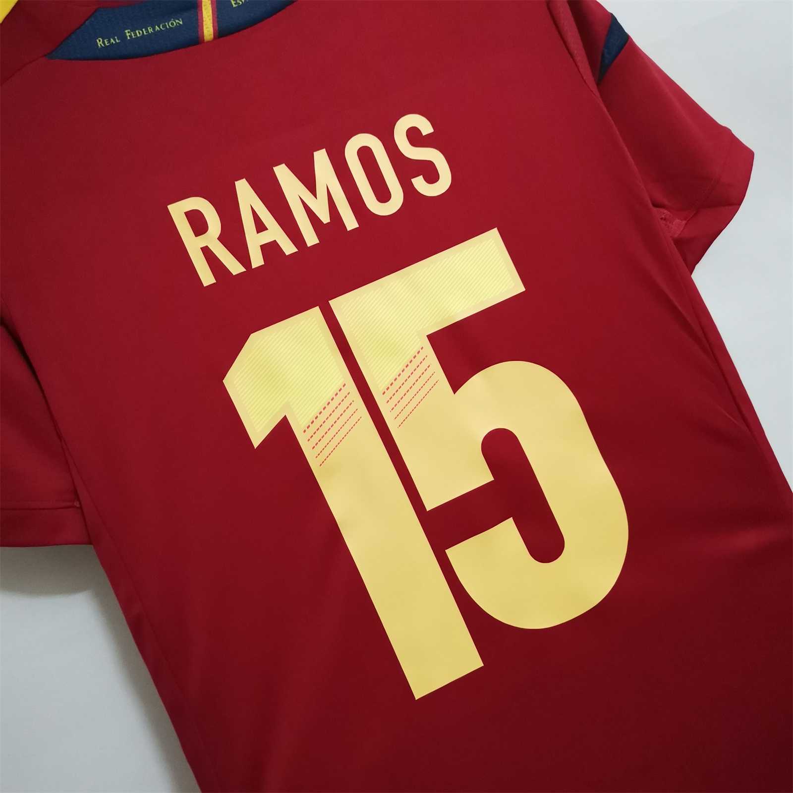 Retro Spain 2012 Home Stadium Jersey - UnitedFutballJersey