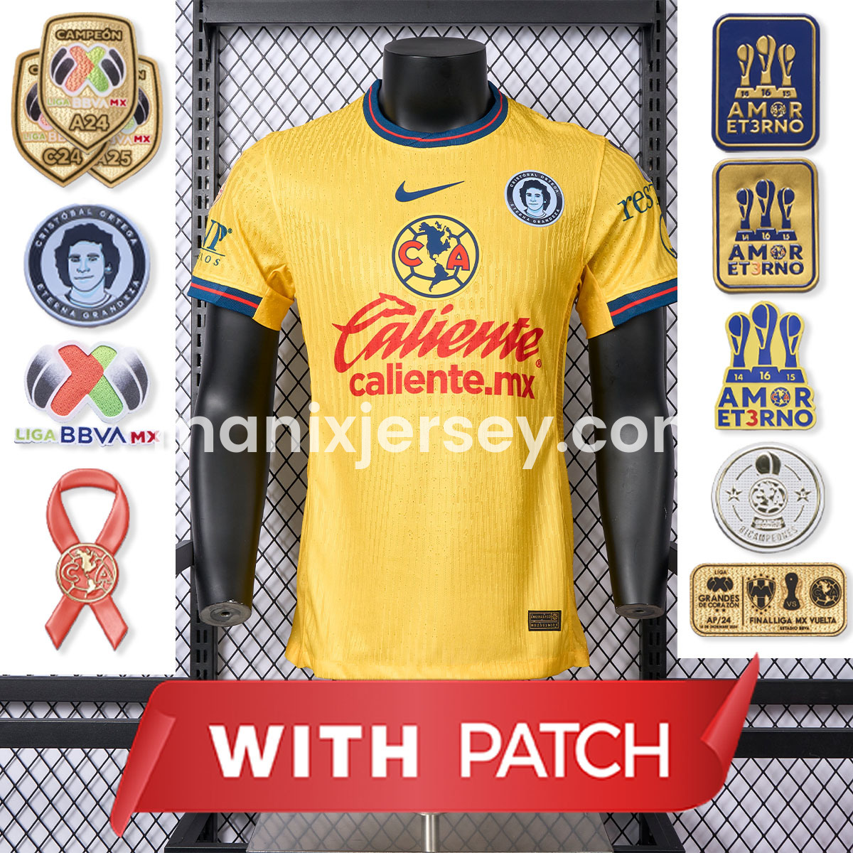 Club América 24-25 Home Jersey - Player Version - UnitedFutballJersey
