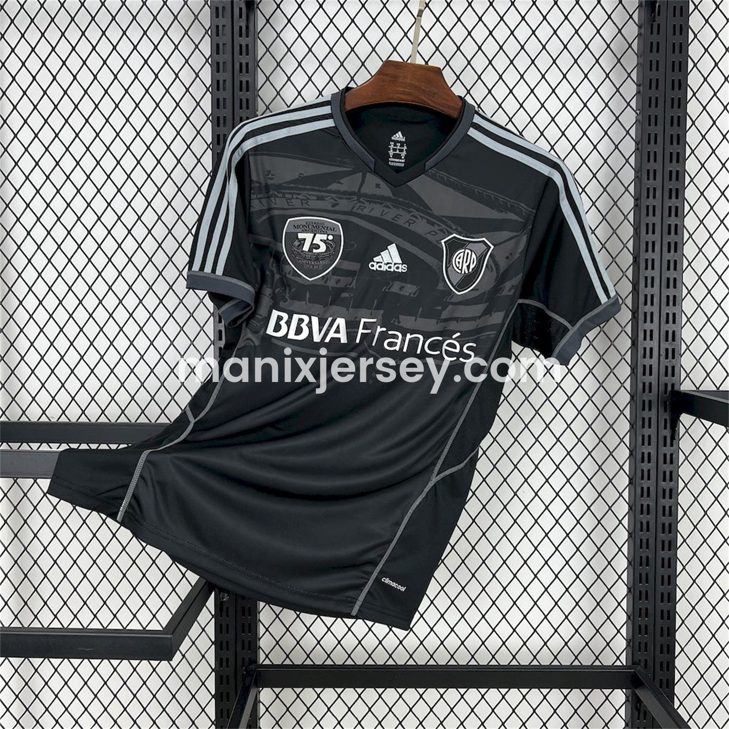 Retro River Plate 2013-14 70th Anniversary Black Jersey - UnitedFutballJersey