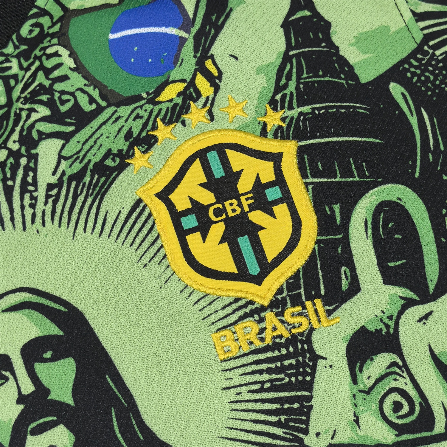 Brazil 25-26 Jesus Green Special Jersey - Fans Version - UnitedFutballJersey
