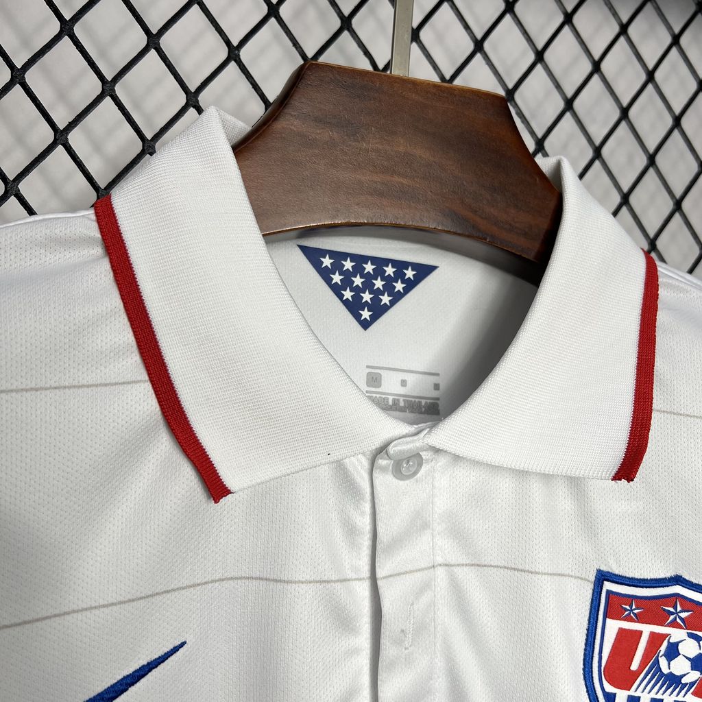Retro United States USA 2014 Home Stadium Jersey - UnitedFutballJersey