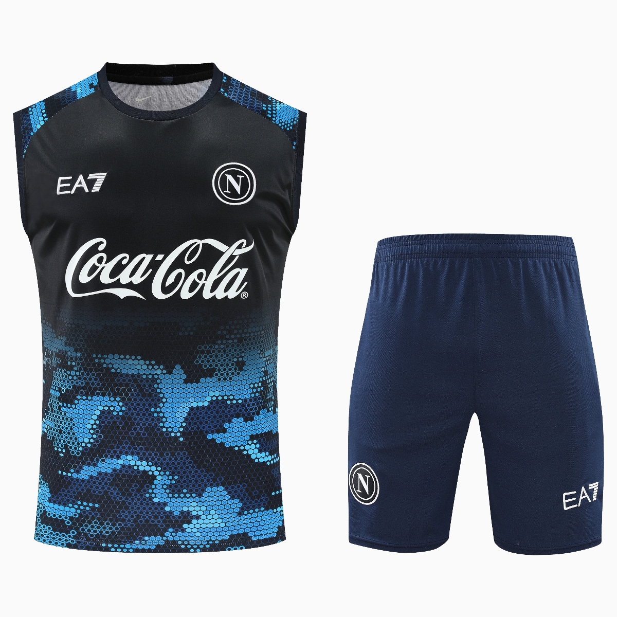 Napoli 24-25 Vest Training Set - Blue Vest & Shorts - UnitedFutballJersey