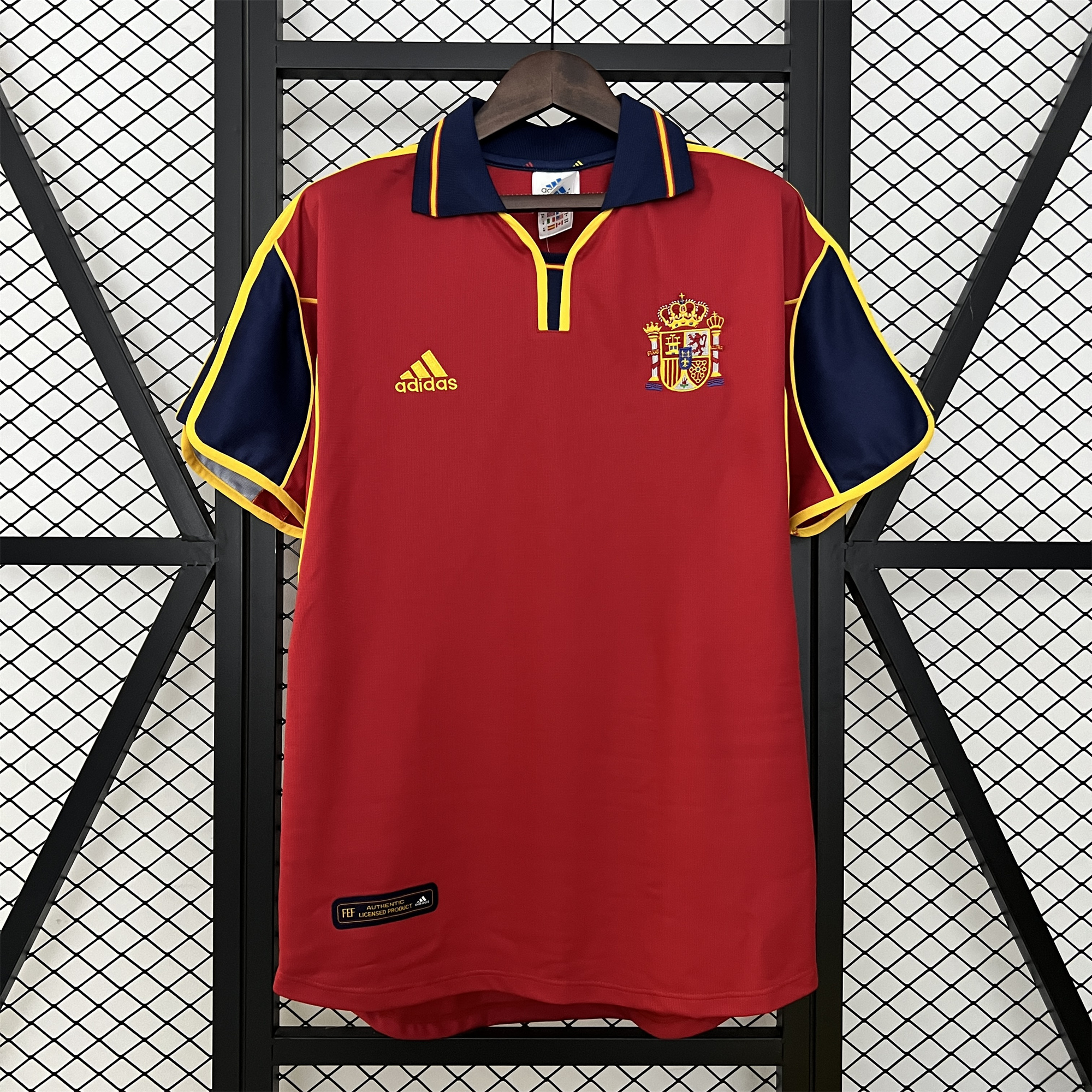 Retro Spain 2000 Home Jersey - UnitedFutballJersey