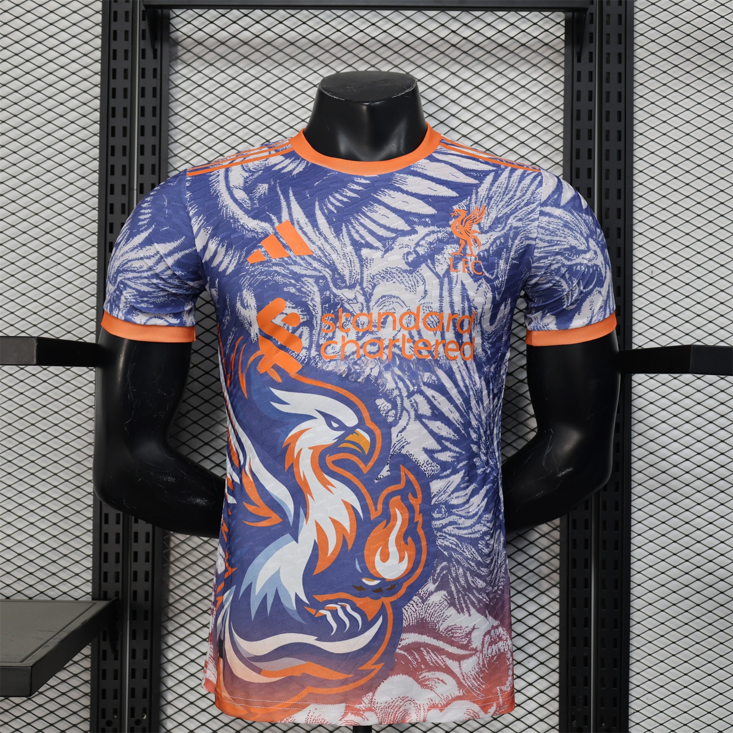 Liver.pool 25-26 Orange and Blue Liver.pool Bird Special Edition Jersey - Player Version - UnitedFutballJersey