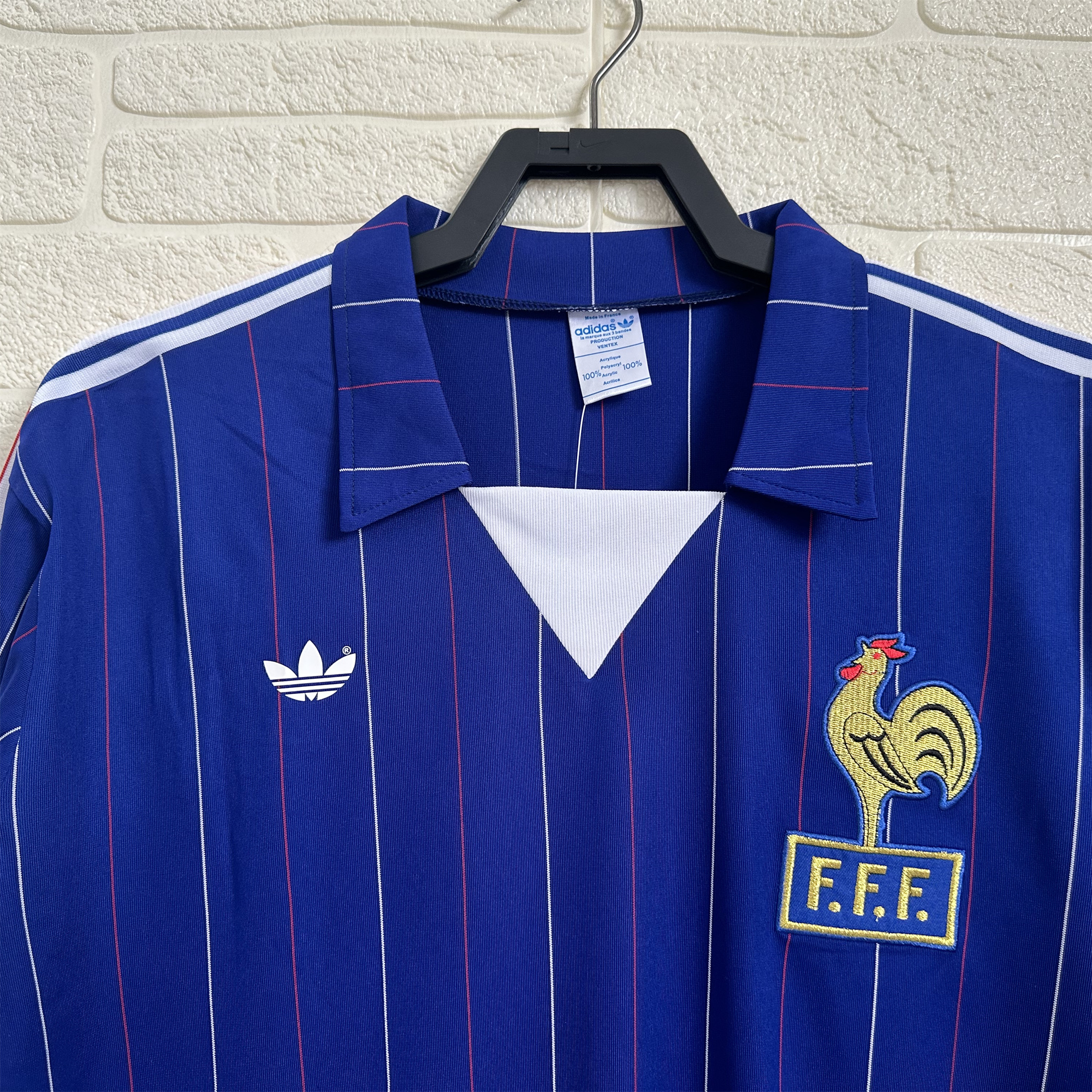Retro France 1980-82 Home Long Sleeve Jersey - UnitedFutballJersey
