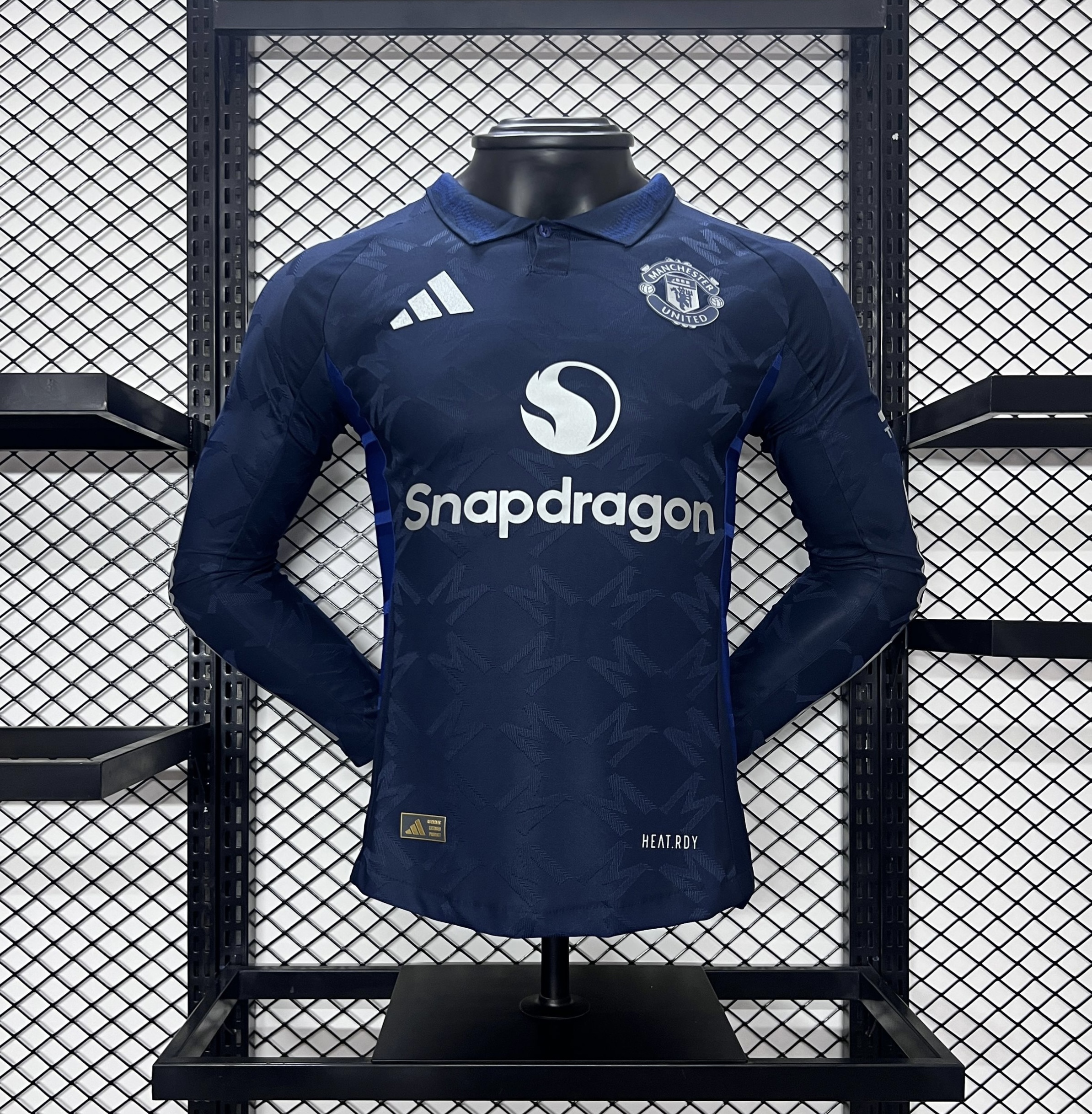 Manchester United 24-25 Away Long Sleeve Jersey - Player Version - UnitedFutballJersey