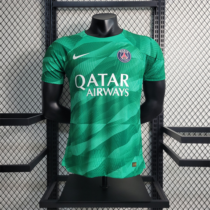 23/24 Paris Saint-Germain PSG Green Goalkeeper Jersey - Player Version - UnitedFutballJersey