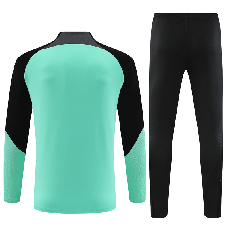 Che 23-24 Kids Long Sleeve Training Set Green - UnitedFutballJersey