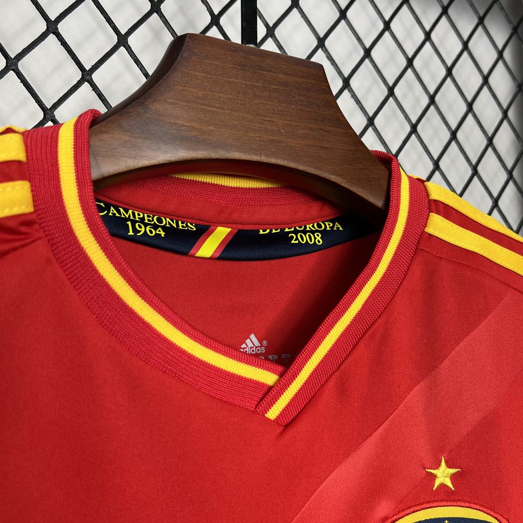 Retro Spain 2012 Home Stadium Kids Kit - UnitedFutballJersey