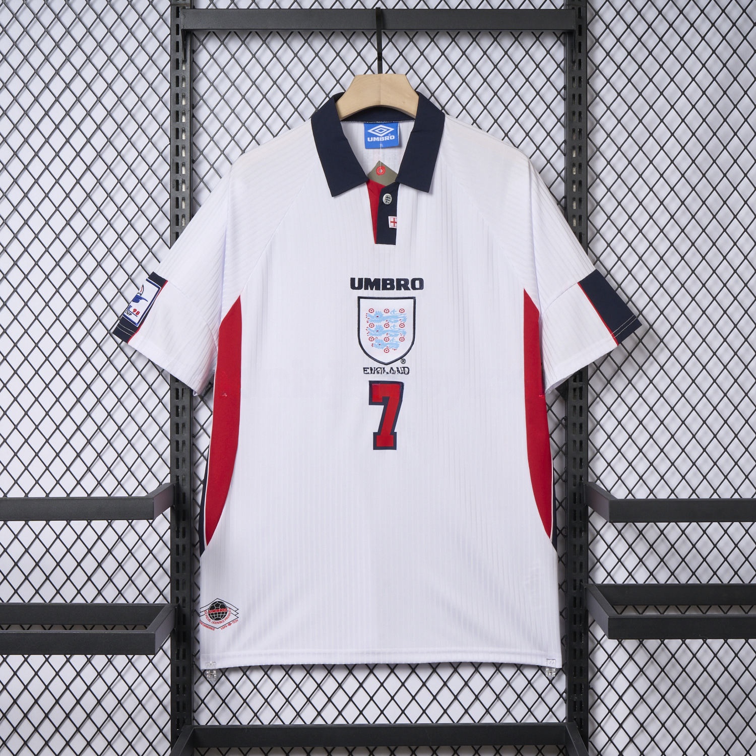 Retro England 1998 Home Jersey - UnitedFutballJersey