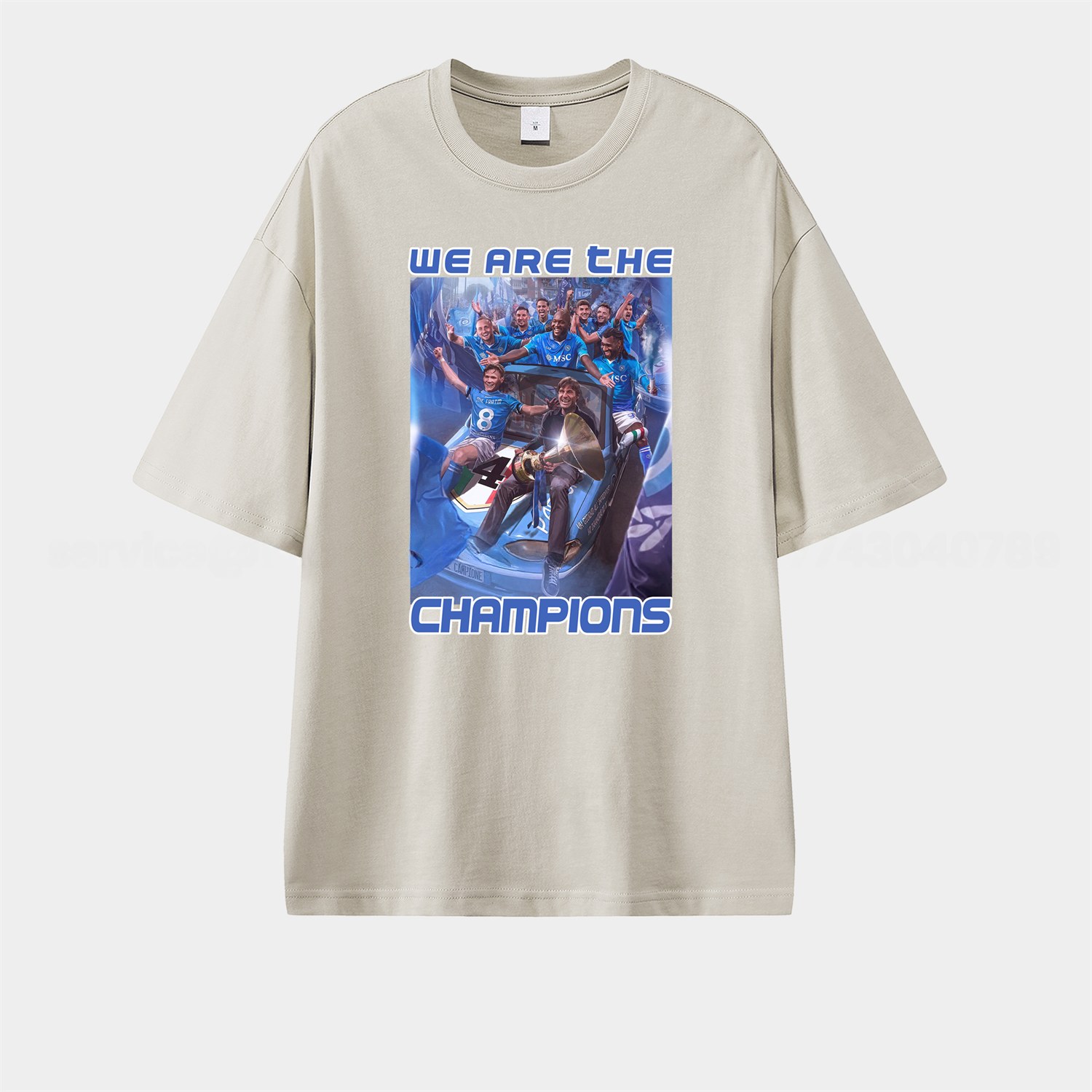 Napoli We Are The Campion 2025 Unisex Pure Cotton T-shirt - UnitedFutballJersey