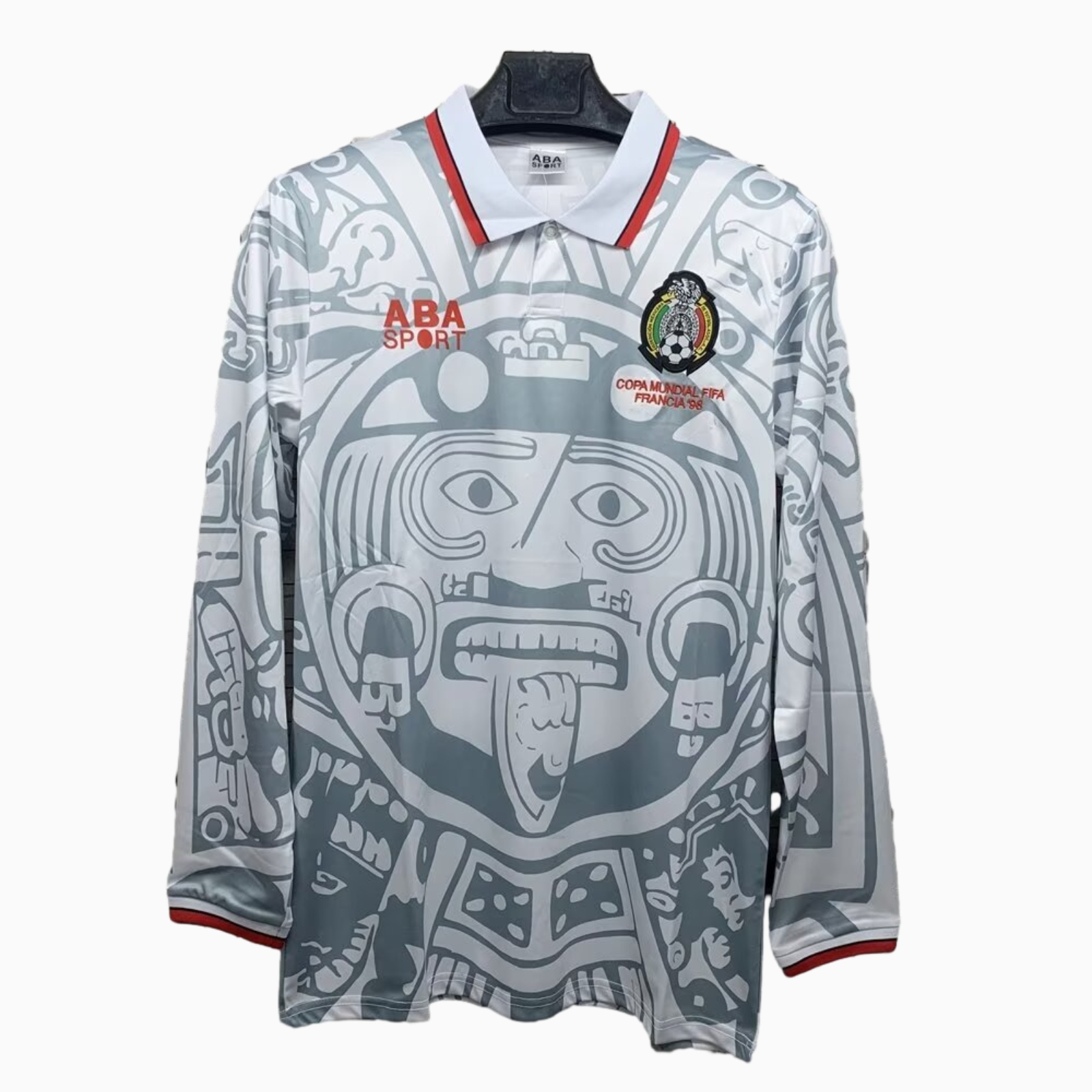 Retro Mexico 1998 Away Long Sleeves Jersey - UnitedFutballJersey