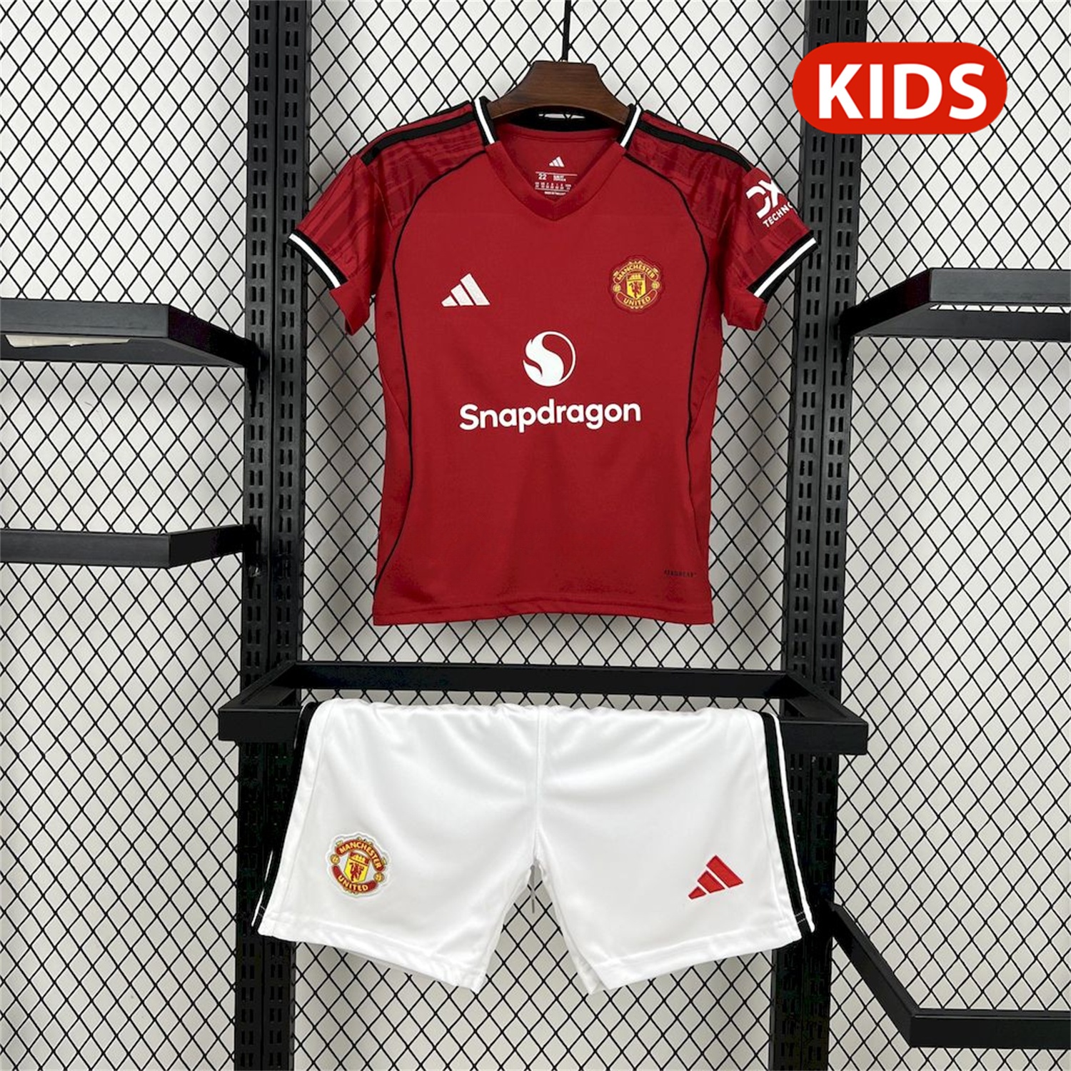 Manchester United 25-26 Home Kids Kit - UnitedFutballJersey