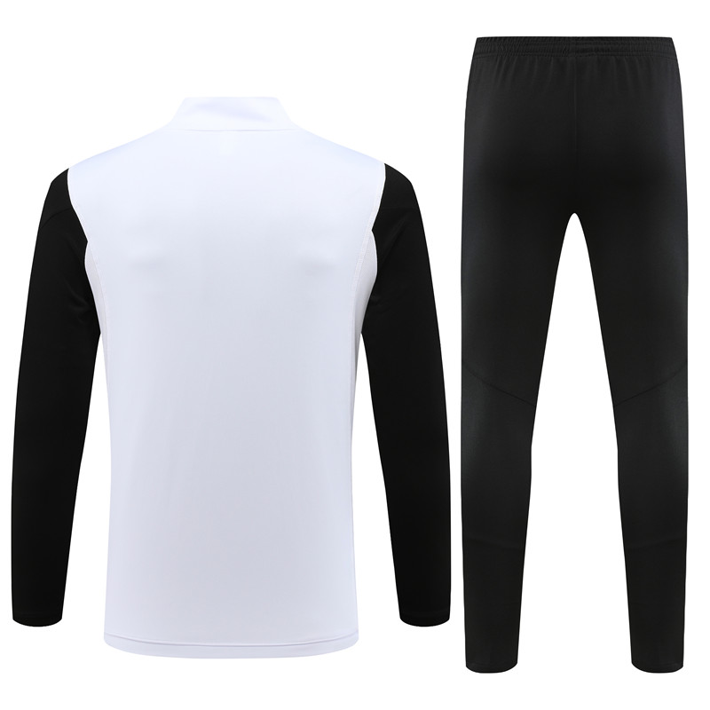 Juventus 23-24 Kids Long Sleeve Training Set Black and White - UnitedFutballJersey