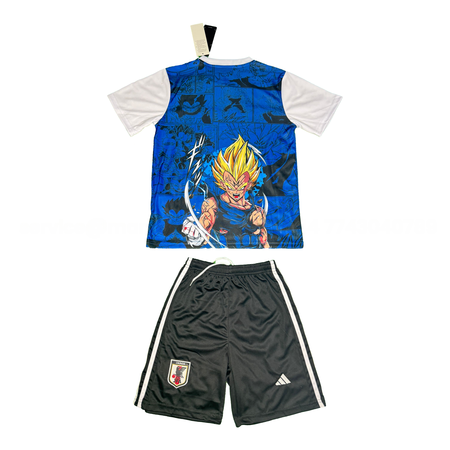 Japan 25-26 Vegeta Blue And Black Special Kids Kit - UnitedFutballJersey