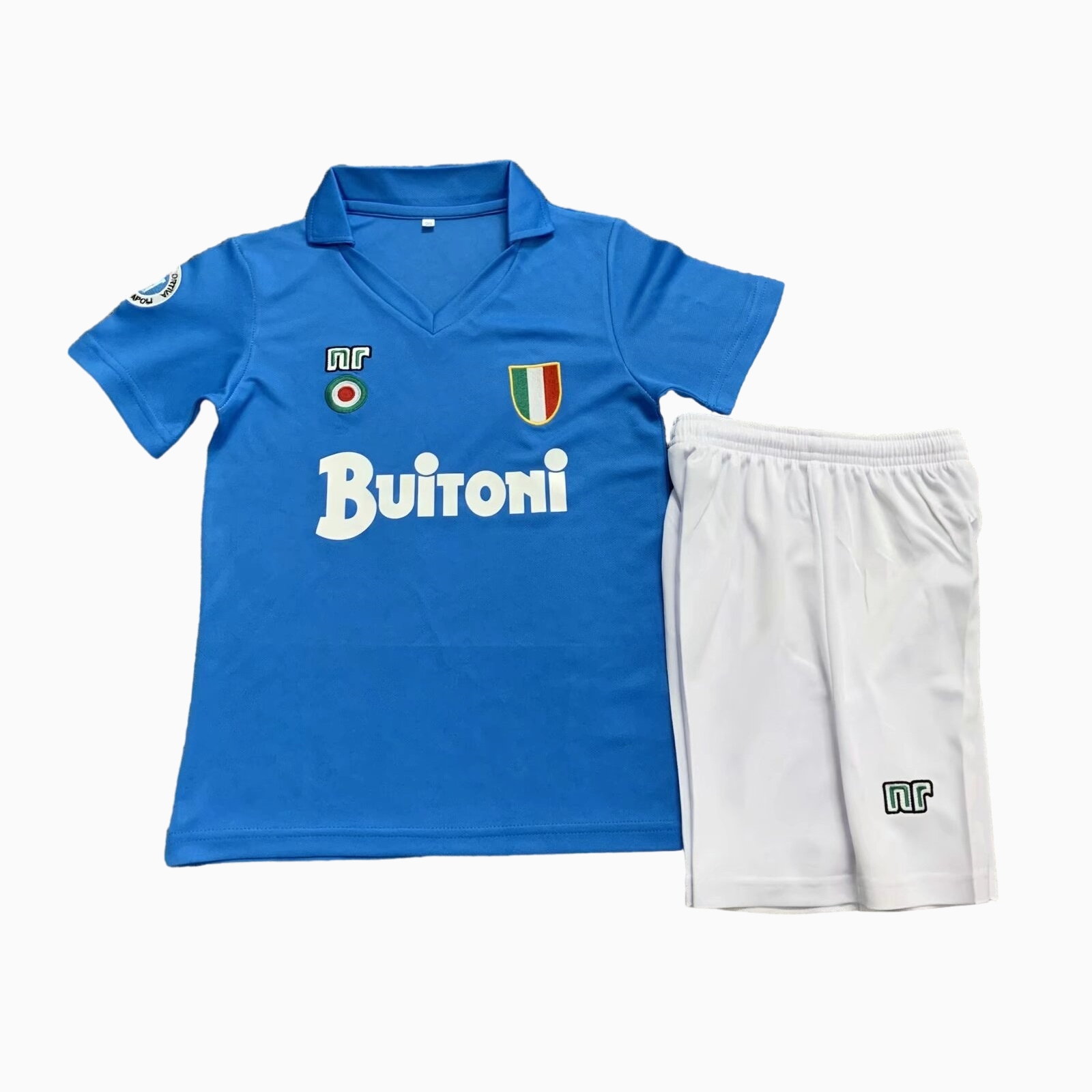 Retro Napoli 1987-88 Home Stadium Kids Kit - UnitedFutballJersey