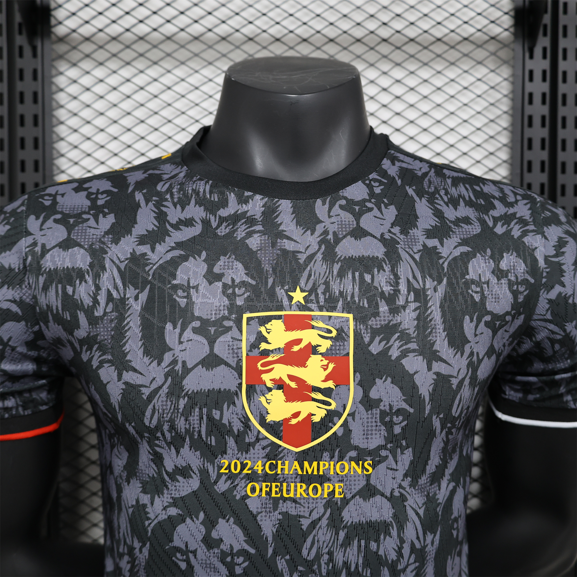 England 2024 Black The Lions Special Edition Jersey - Player Version - UnitedFutballJersey