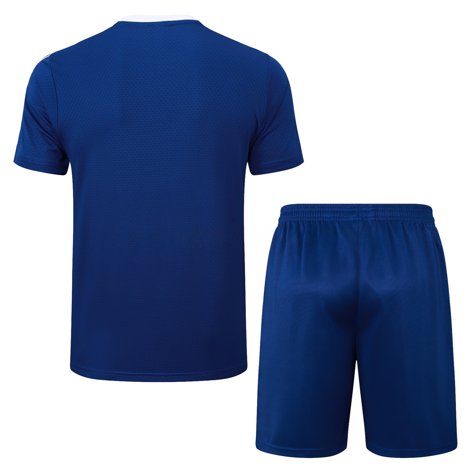 Arsenal 25-26 Throwback Trefoil Short-Sleeve Training Set - Royal Blue Top and Shorts - UnitedFutballJersey