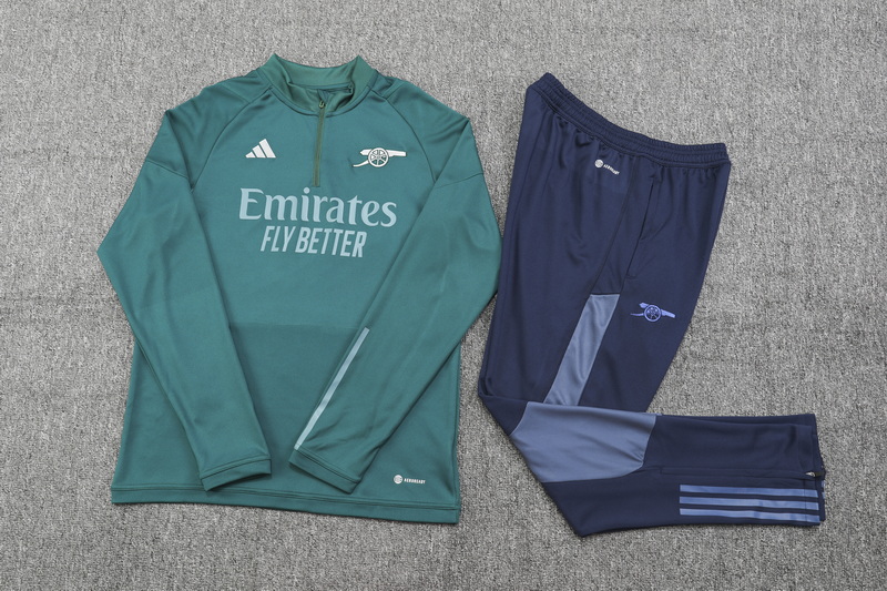 Arsenal 23-24 Long Sleeve Training Set - Green - UnitedFutballJersey