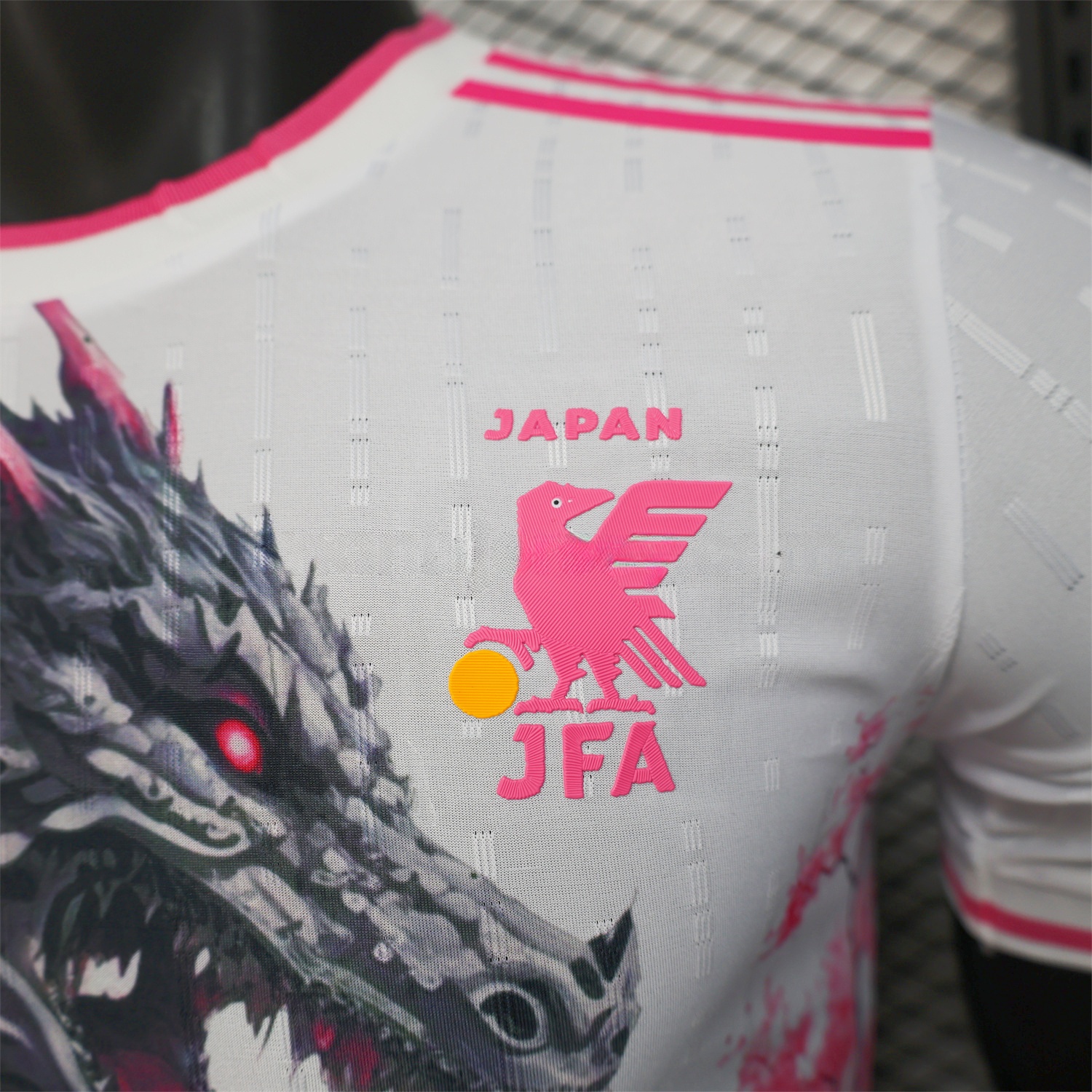 Japan 25-26 Black Dragon & Tower White Special Edition Jersey - Player Version - UnitedFutballJersey