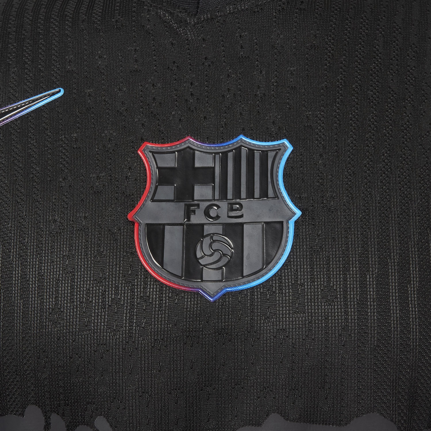 【New】Barcelona x Travis Scott 24-25 Away Pure Black Jersey - Player Version - UnitedFutballJersey