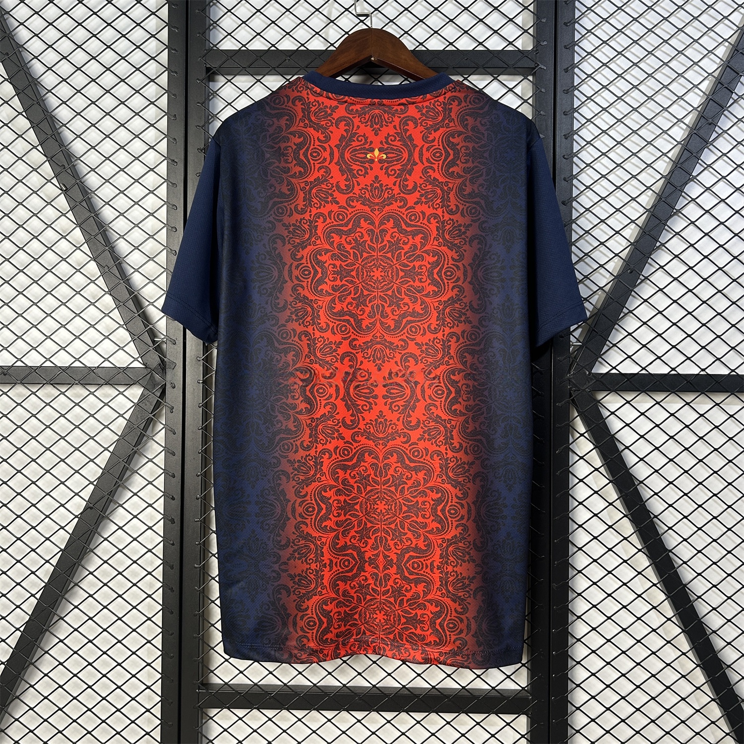 Paris Saint-Germain PSG 25-26 Champions League Commemorative Edition Red Blue Flower Pattern T-shirts - UnitedFutballJersey