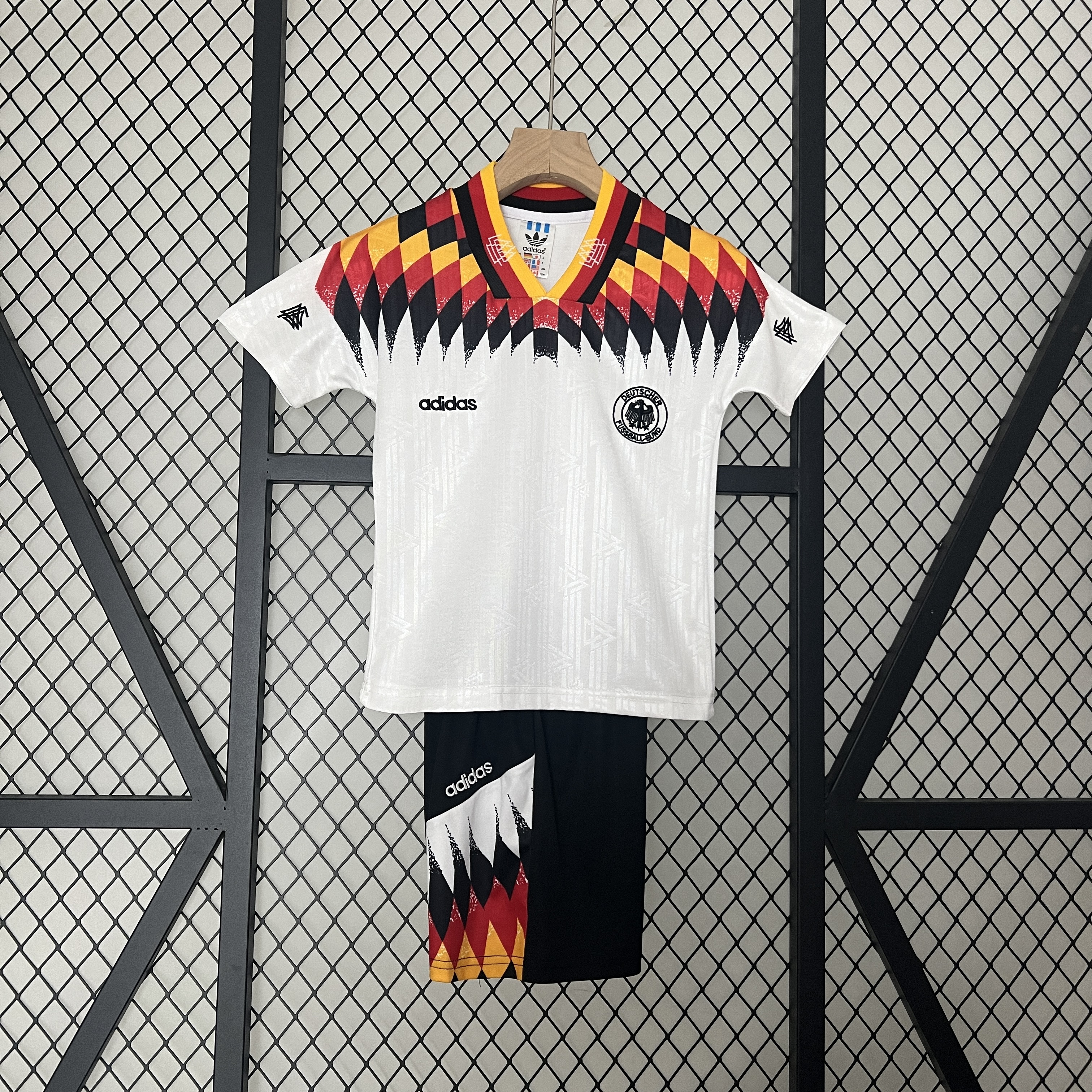 Retro Germany 1994 Home Stadium Kids Kit - UnitedFutballJersey