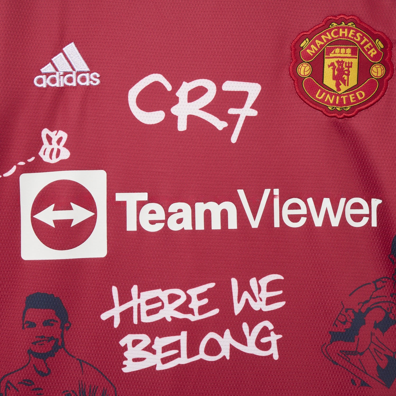 Manchester United Retro 21-22 Home Ronaldo Graffiti Edition Special Edition Jersey - UnitedFutballJersey