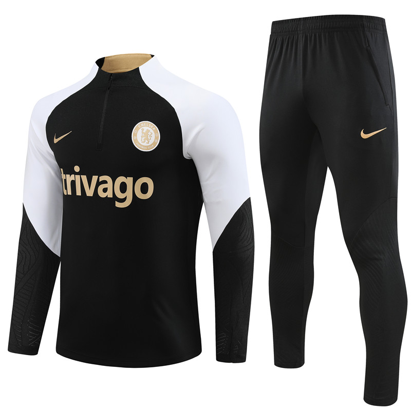 Che 23-24 Long Sleeve Training Set -Black - UnitedFutballJersey