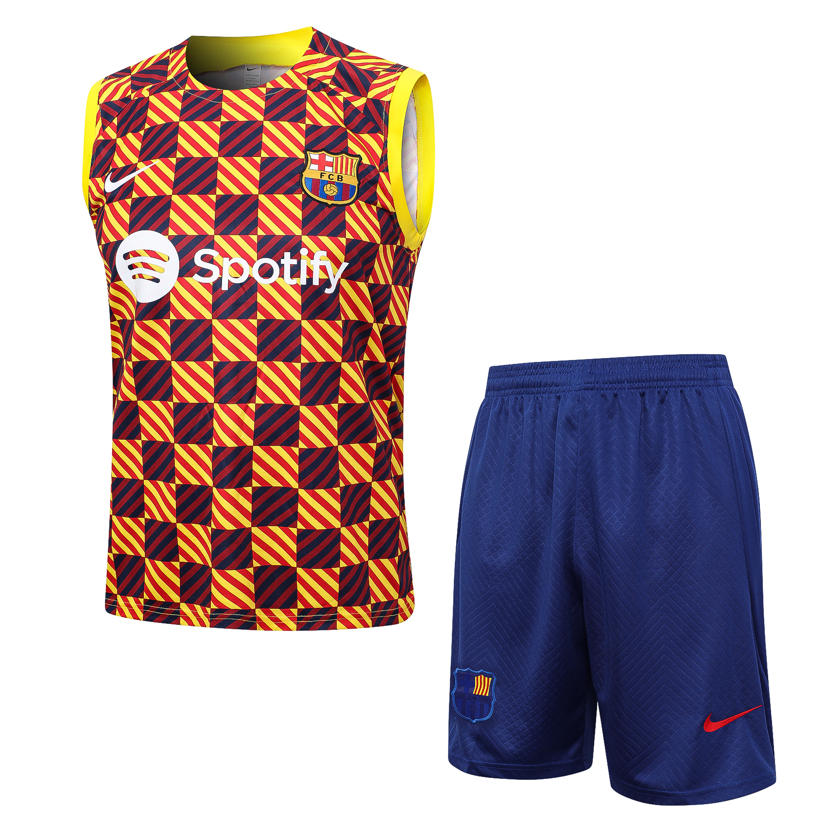 23-24 B.A.R.S.A Yellow Player Vest Training Set - UnitedFutballJersey