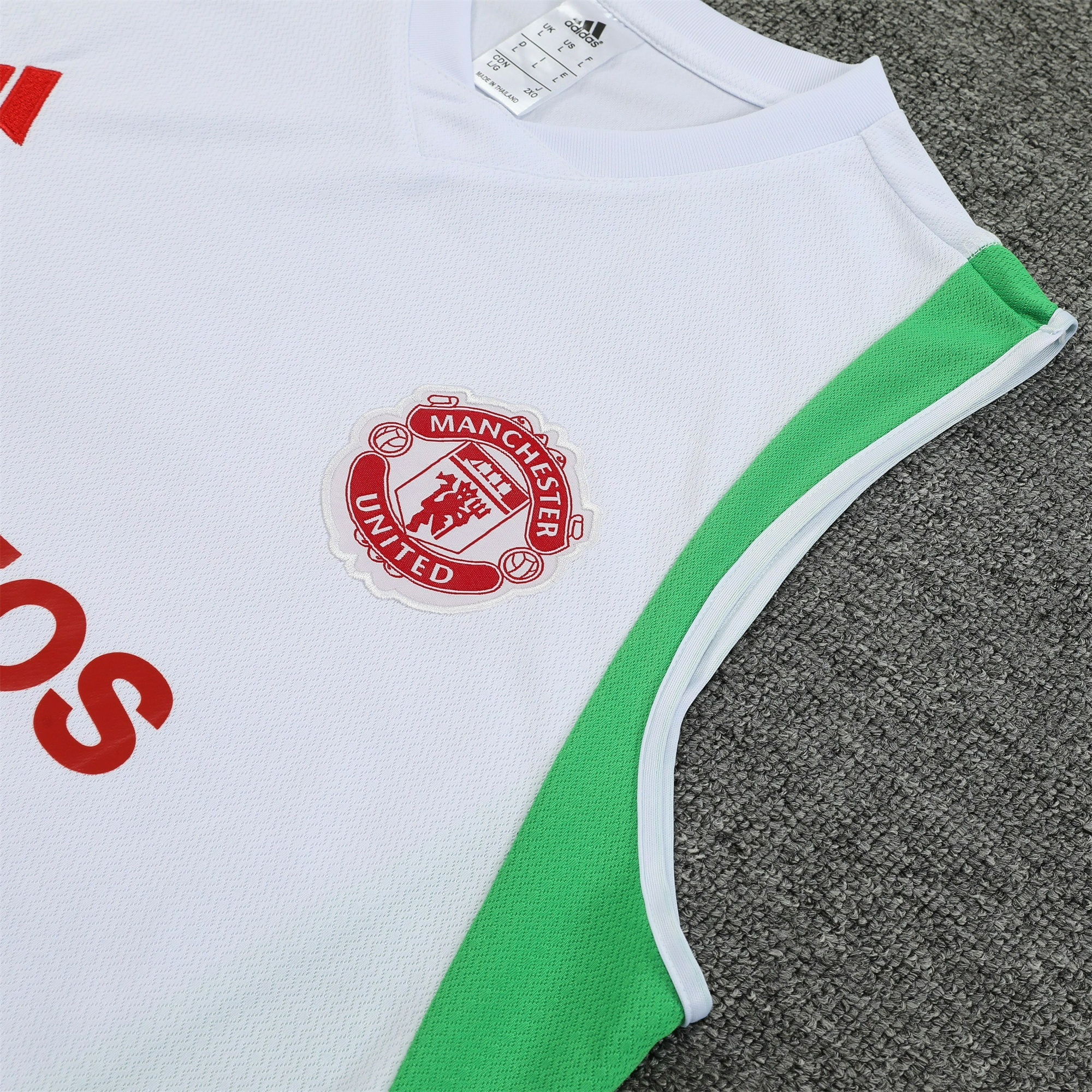 Manchester United 23-24 Vest Training Set White - UnitedFutballJersey