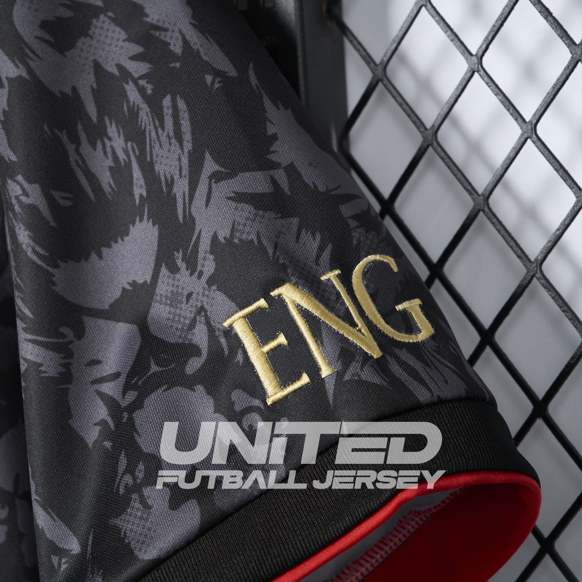 England 2024 Black The Lions Special Edition Jersey - Fans Version - UnitedFutballJersey