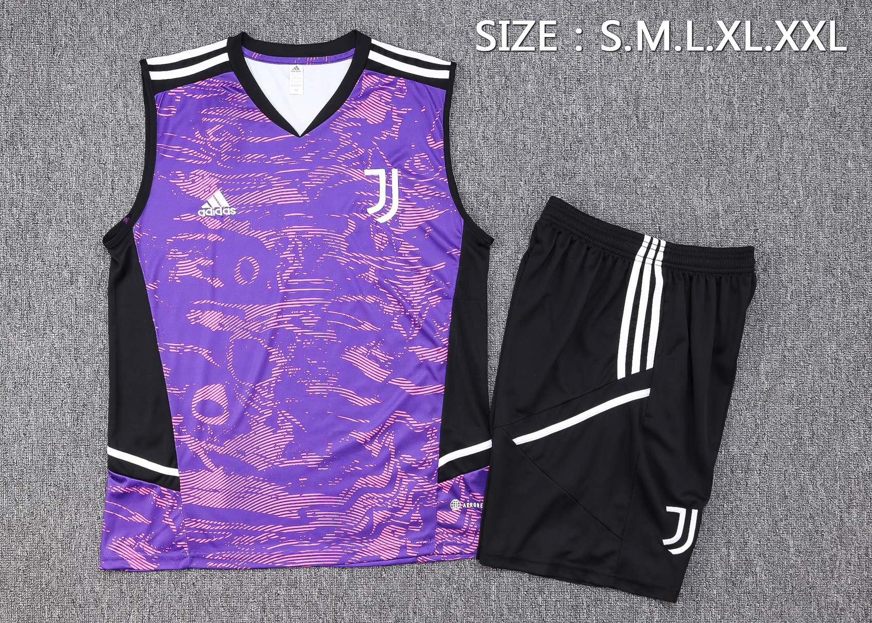 23-24 Juventus purple Training Vest Suit - UnitedFutballJersey