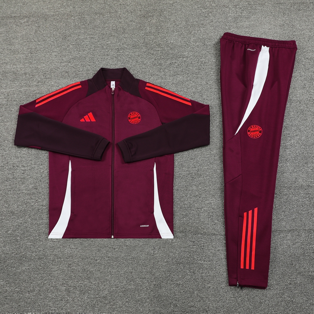 Bayern Munich 24-25 Jacket Training Tracksuit - Claret Red - UnitedFutballJersey