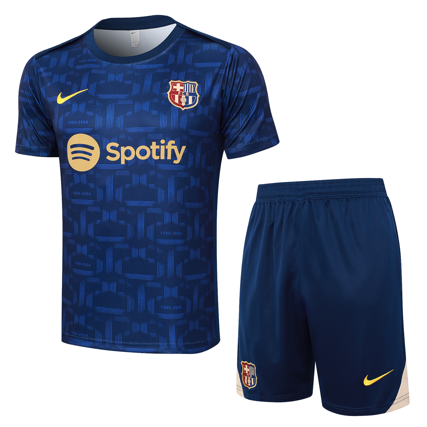 B.A.R.S.A 24-25 Short-Sleeve Training Set - Royal Blue Top & Shorts - UnitedFutballJersey