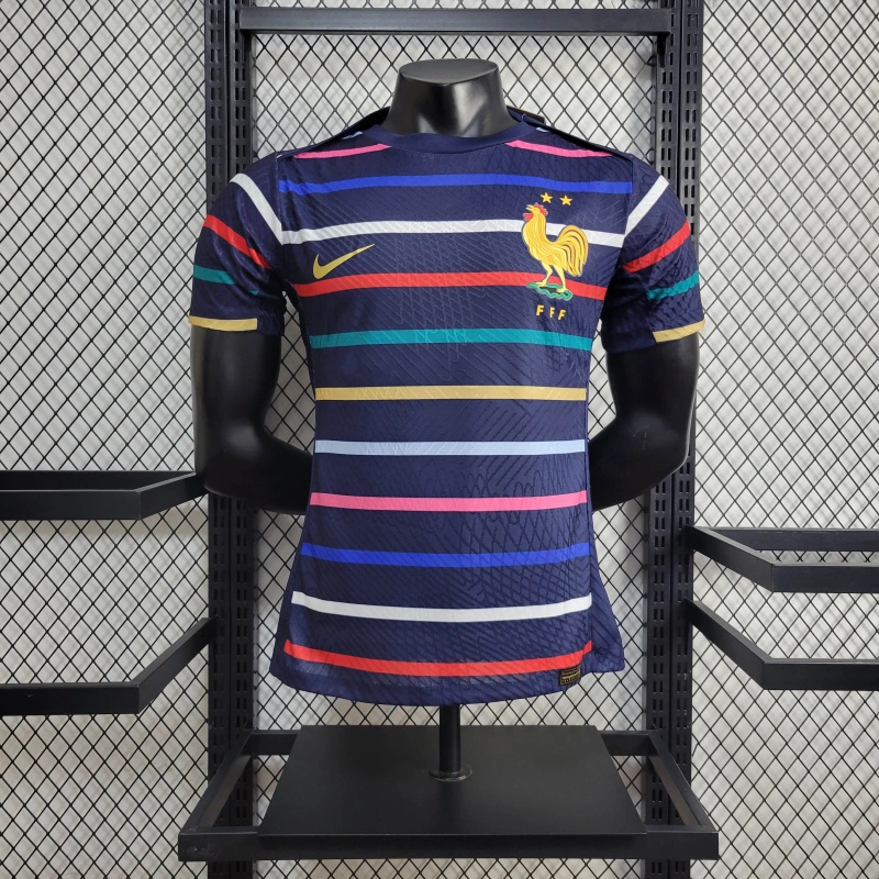 France 2024 Stripe Training Jersey - Player Version - UnitedFutballJersey