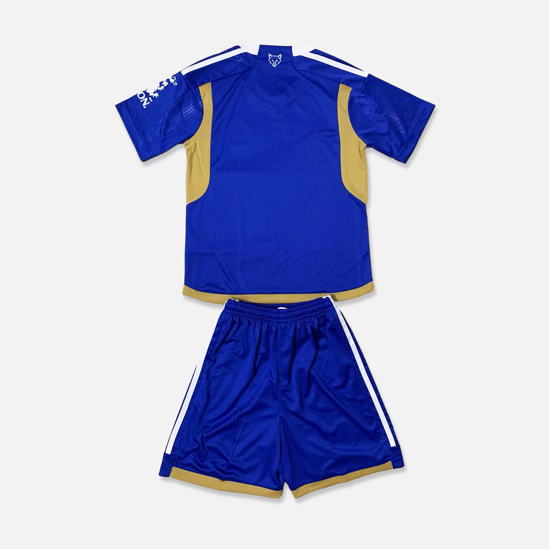 Leicester City 23-24 Home Stadium Men's Adult Jersey Set - Fans Version - UnitedFutballJersey