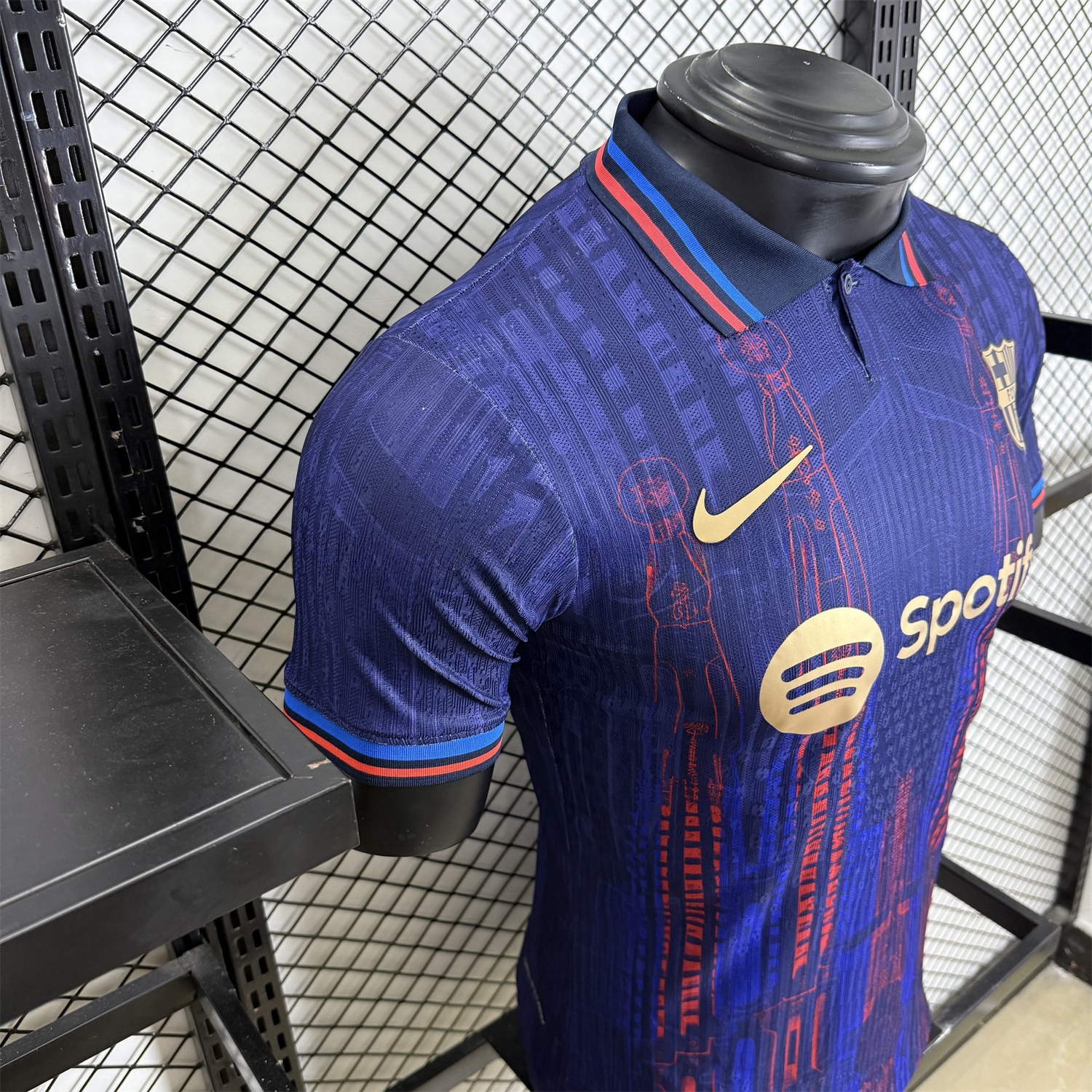 Barcelona 25-26 Sagrada Família Blue Special Edition Jersey - Player Version - UnitedFutballJersey