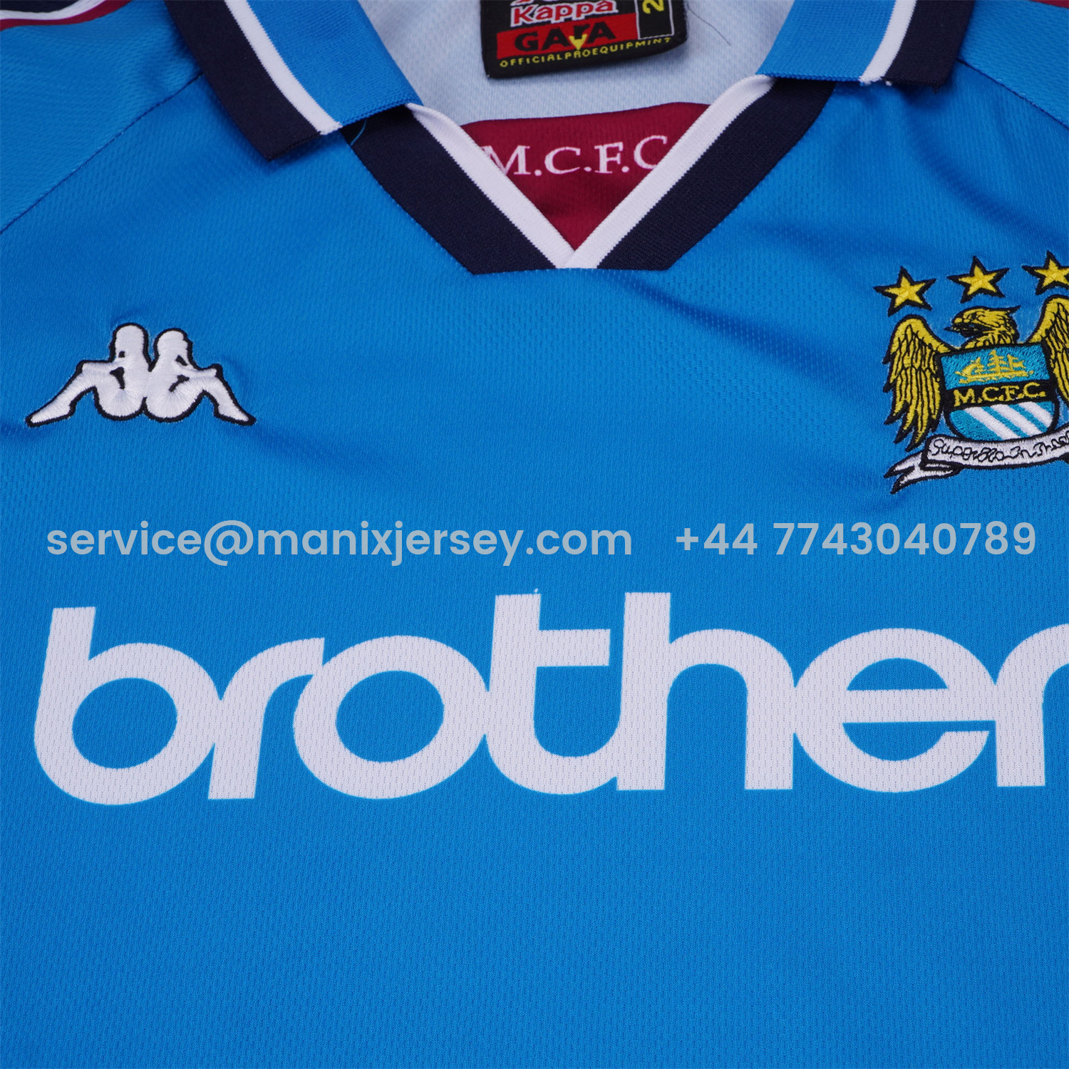 Retro Manchester City 1997-98 Home Kids Kit - UnitedFutballJersey