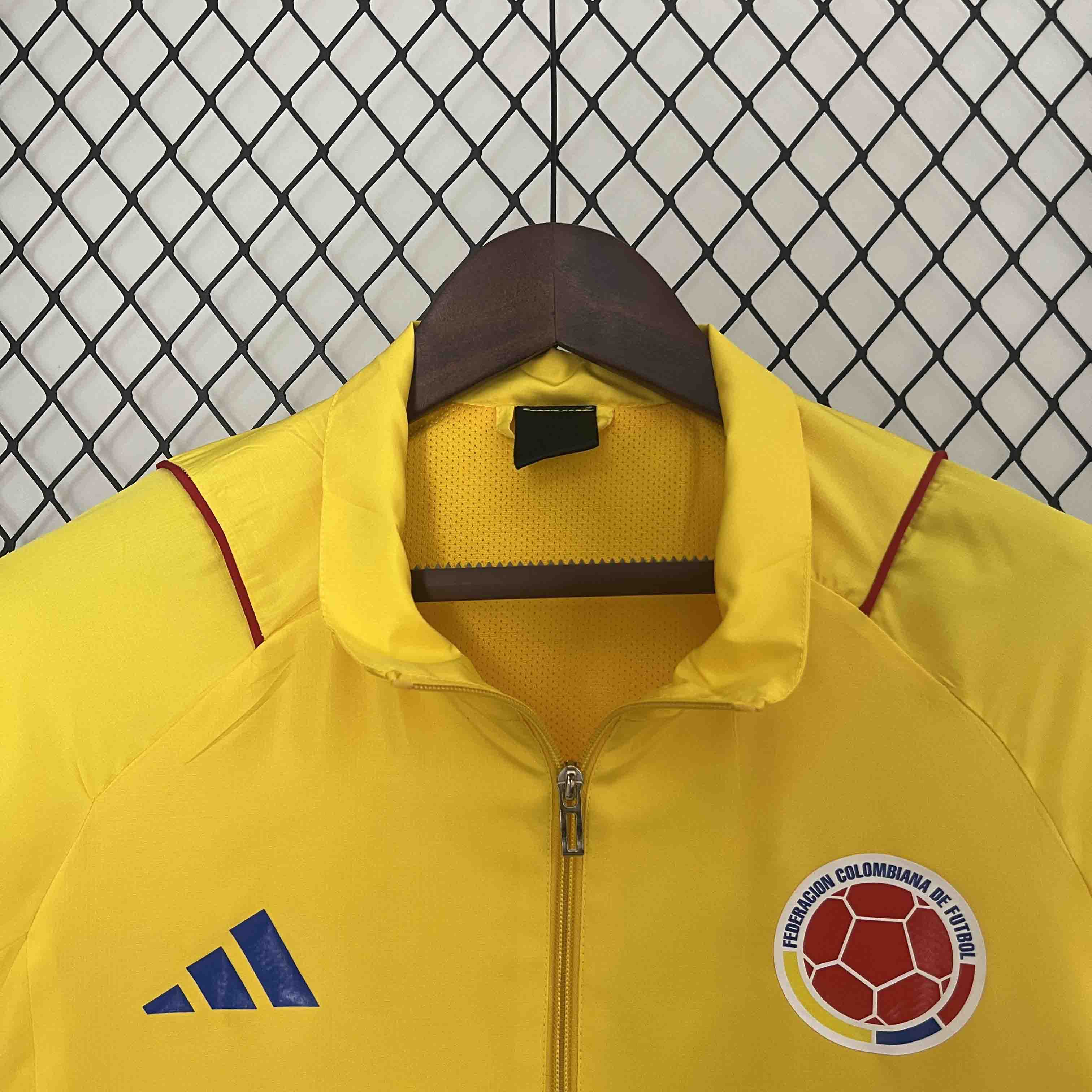 Colombia 2024 Yellow Windbreaker - UnitedFutballJersey