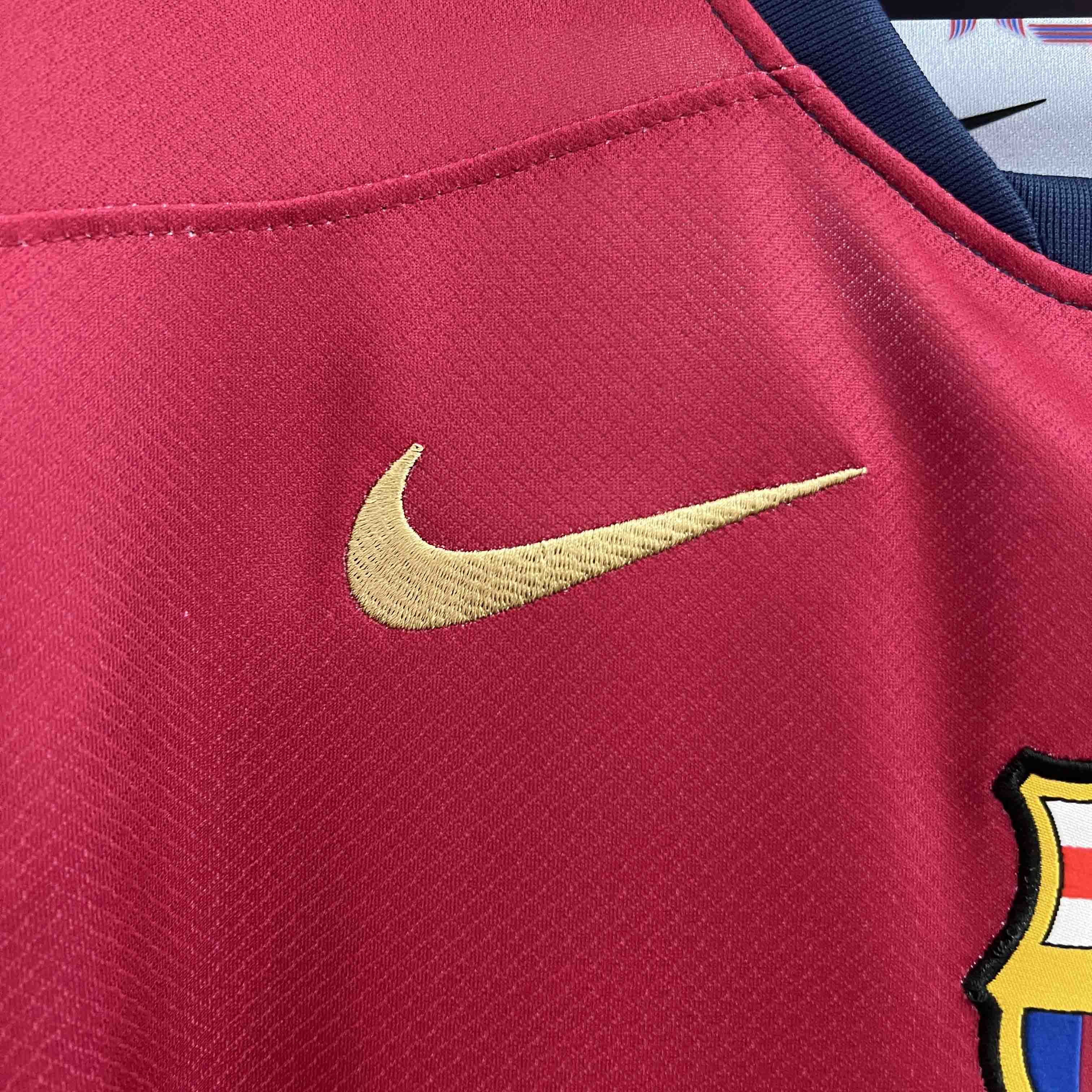 Barcelona 24-25 Home Stadium Jersey with Big Logo - Fans Version - UnitedFutballJersey