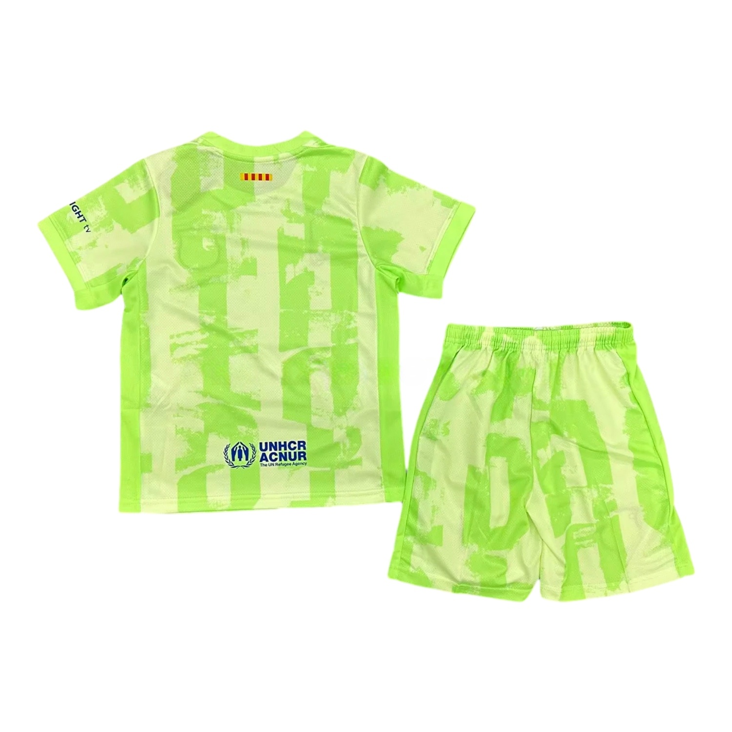 B.A.R.S.A x Travis Scott 24-25 Third Green Kids Kit - UnitedFutballJersey