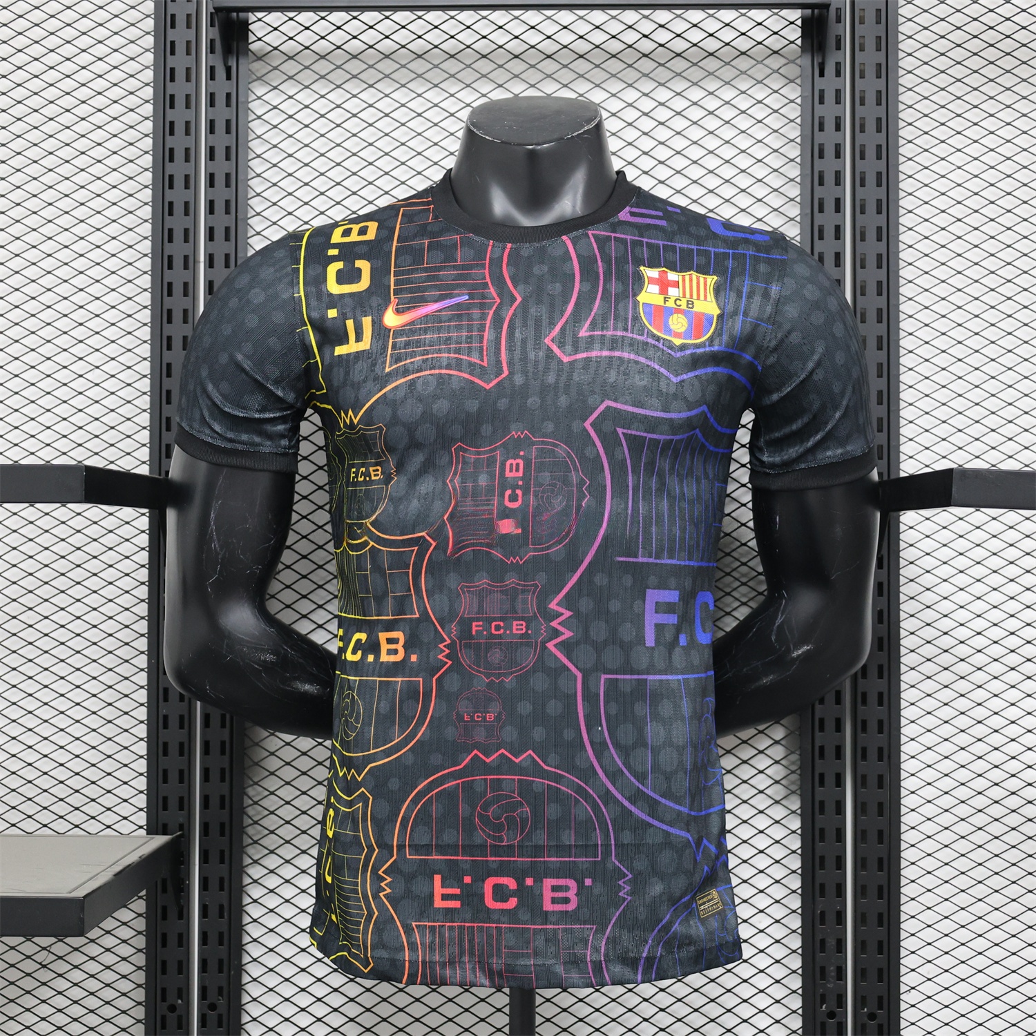 B.A.R.S.A 24-25 Black Fluorescent ICON Special Edition Jersey - Player Version - UnitedFutballJersey